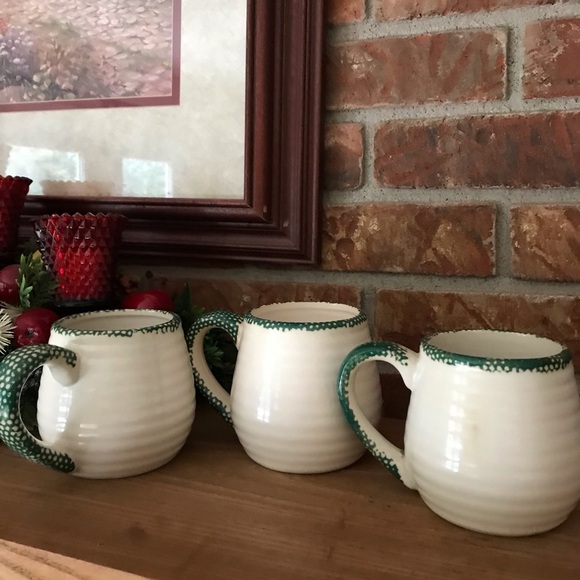 Vintage 3 Pc Apple Garden Stoneware - Picture 5 of 8